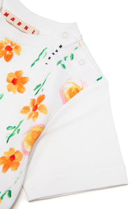 Floral print T-shirt - White