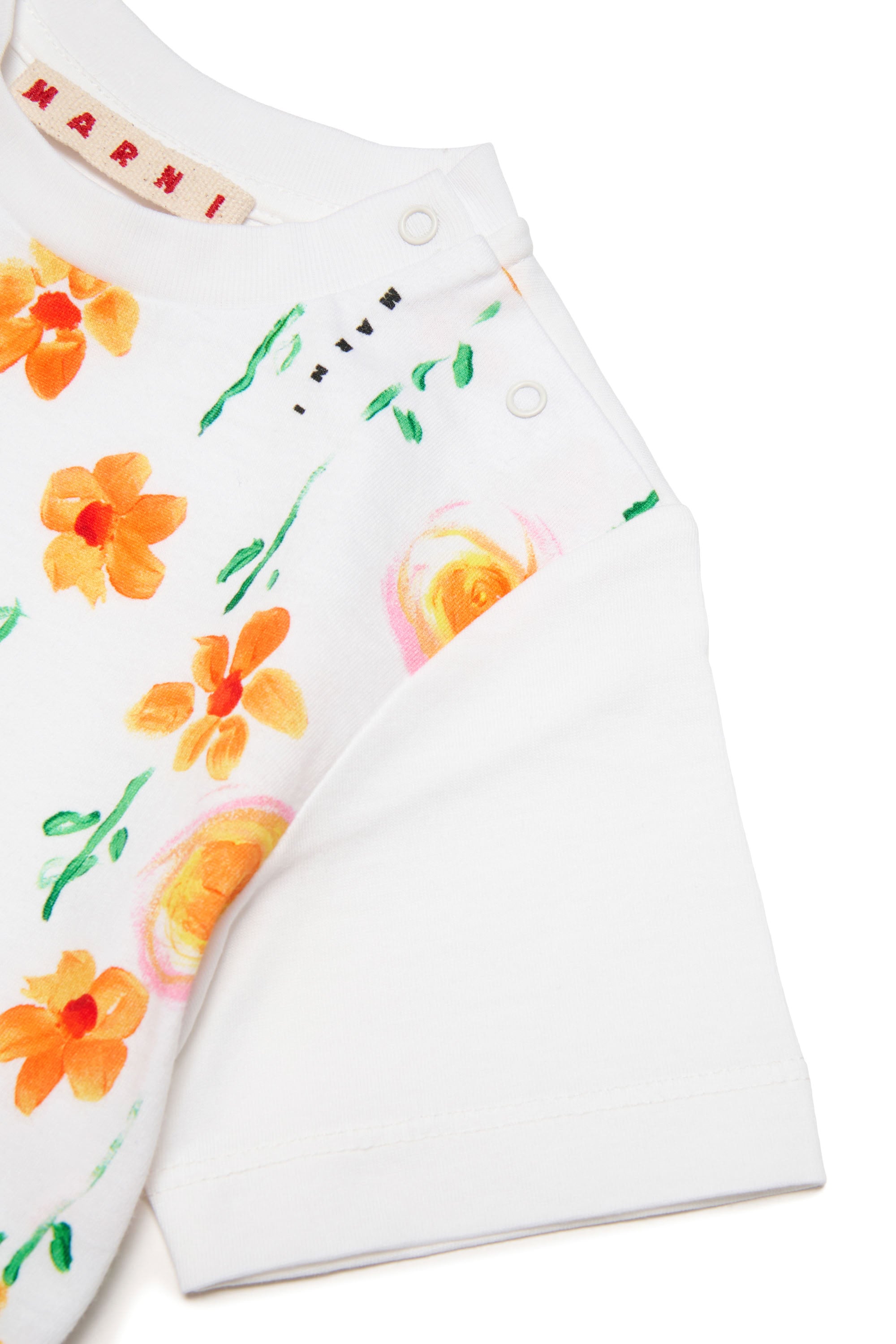 Floral print T-shirt - White