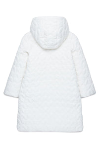 Long hooded jacket - Natural