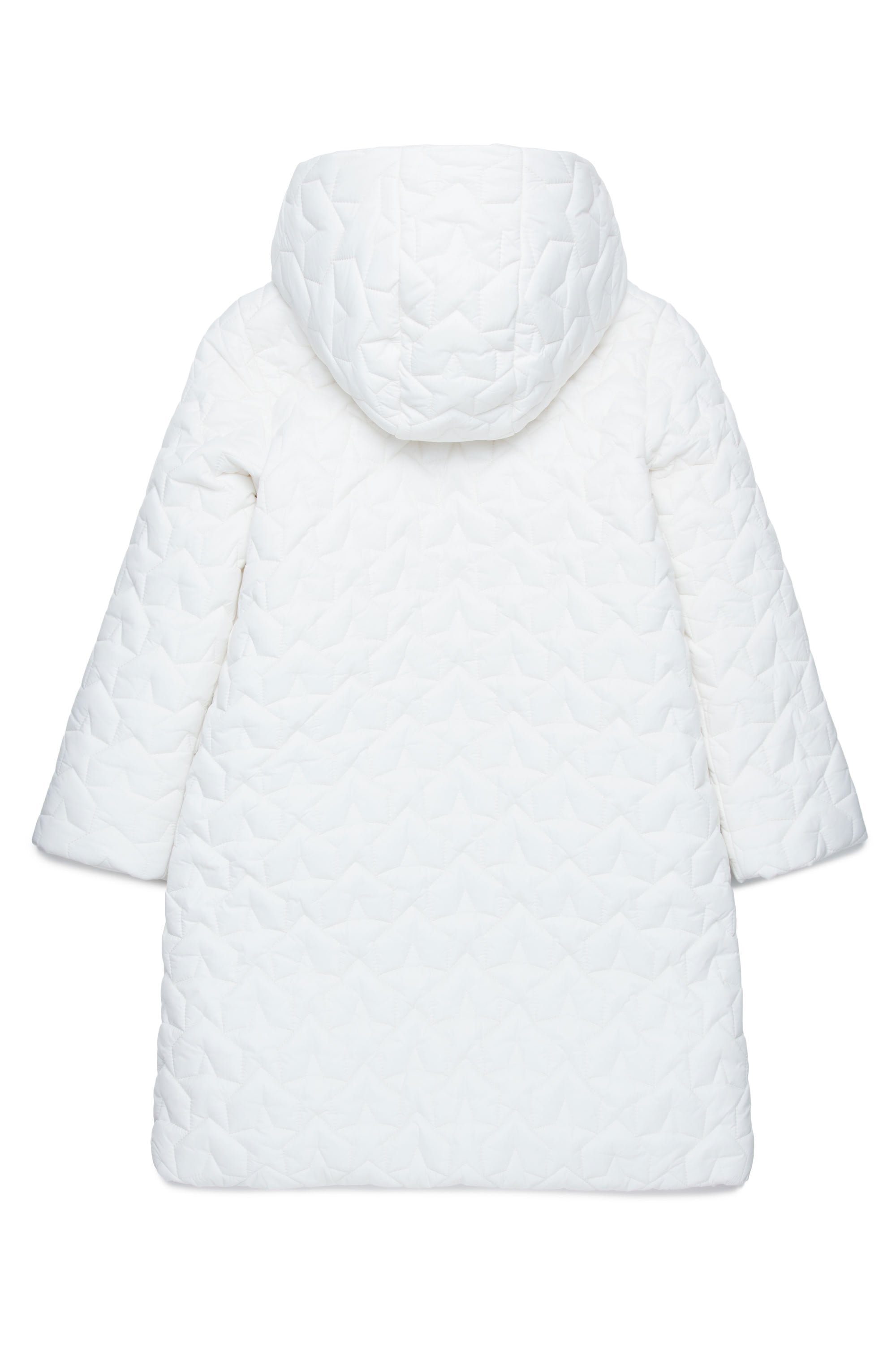 Long hooded jacket - Natural