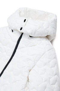 Long hooded jacket - Natural