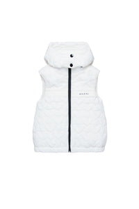 Sleeveless hooded jacket - Natural