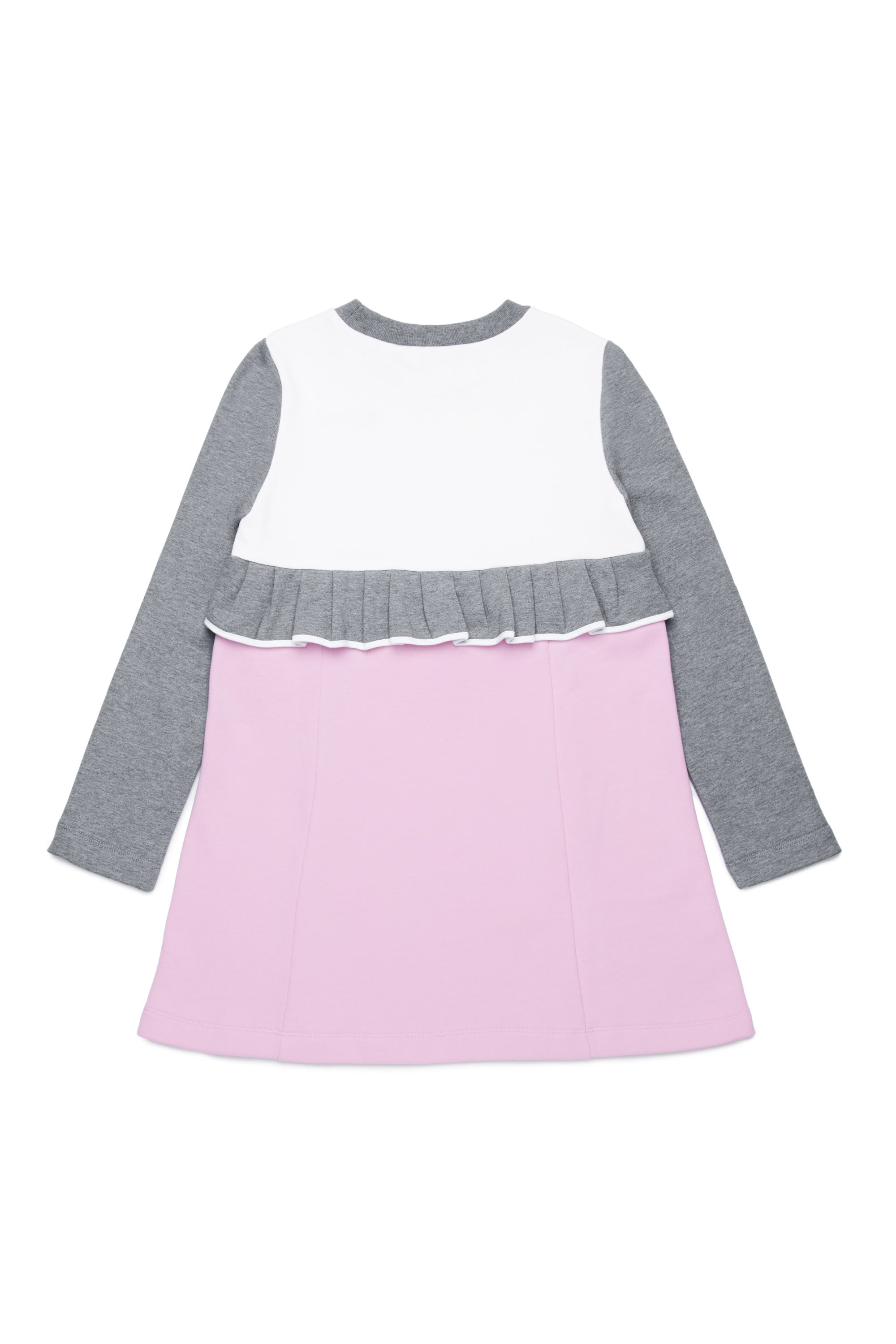 Long-sleeved ruffled dress - Lilac Sachet