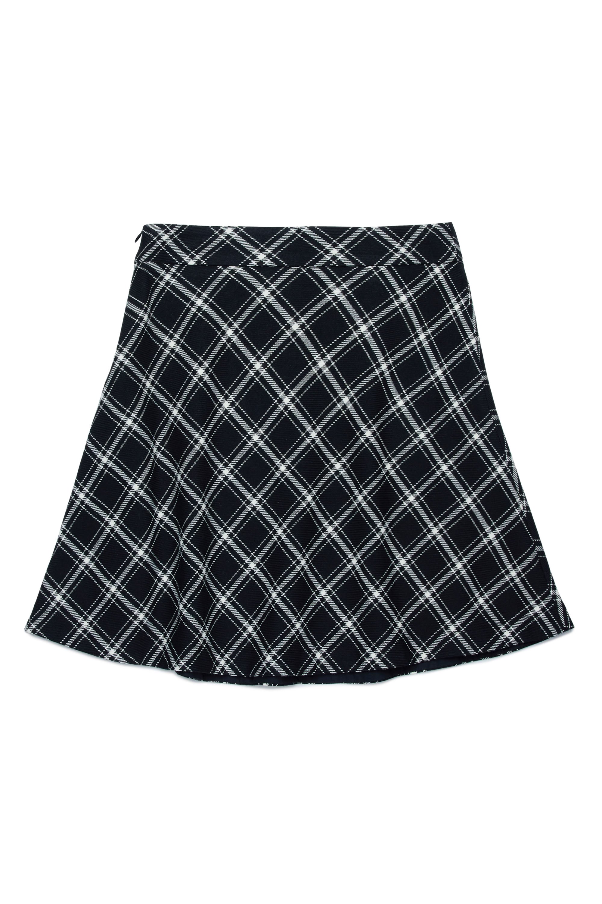 Checked skirt - Black