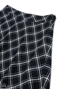 Checked skirt - Black