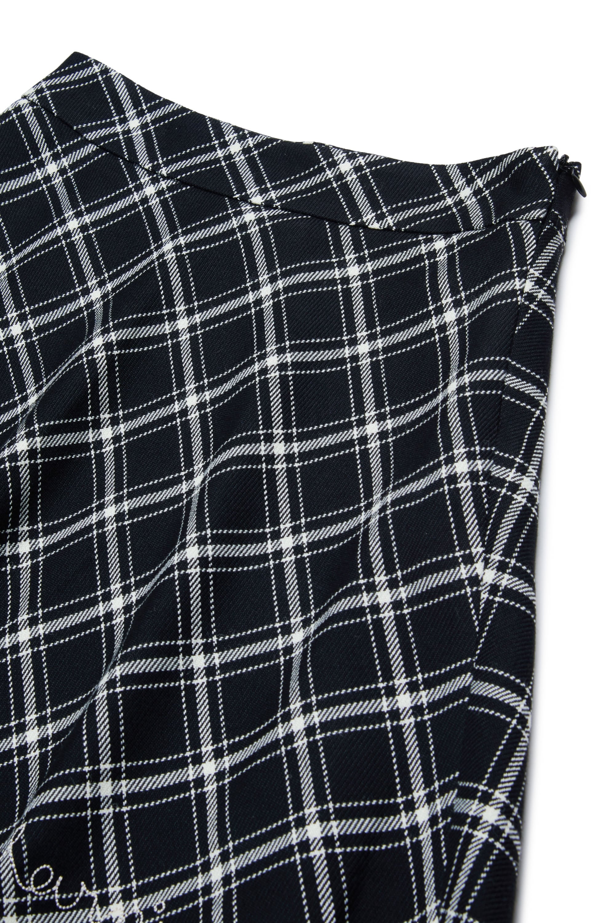 Checked skirt - Black