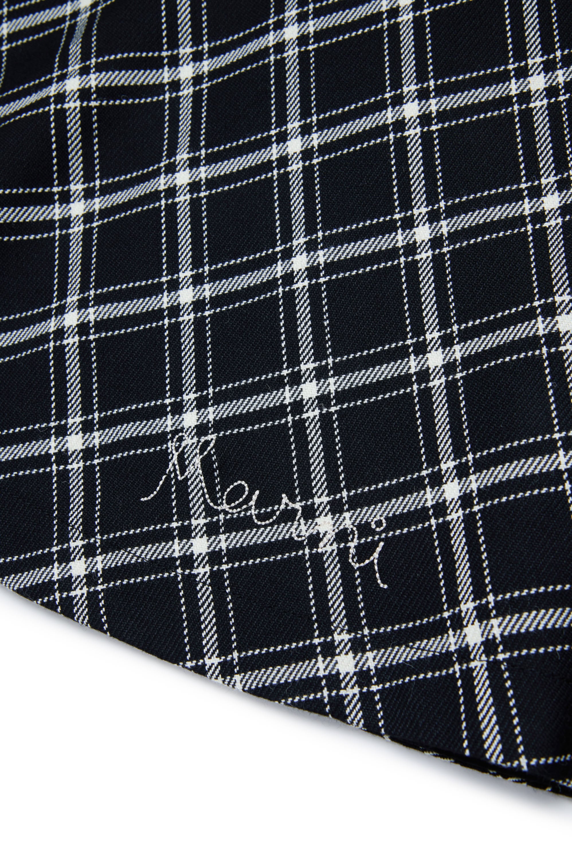 Checked skirt - Black