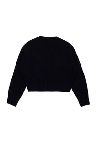 Cardigan à imprimé en laine - Black