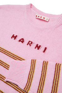 Pull à rayures en laine mélangée - Lilac Sachet