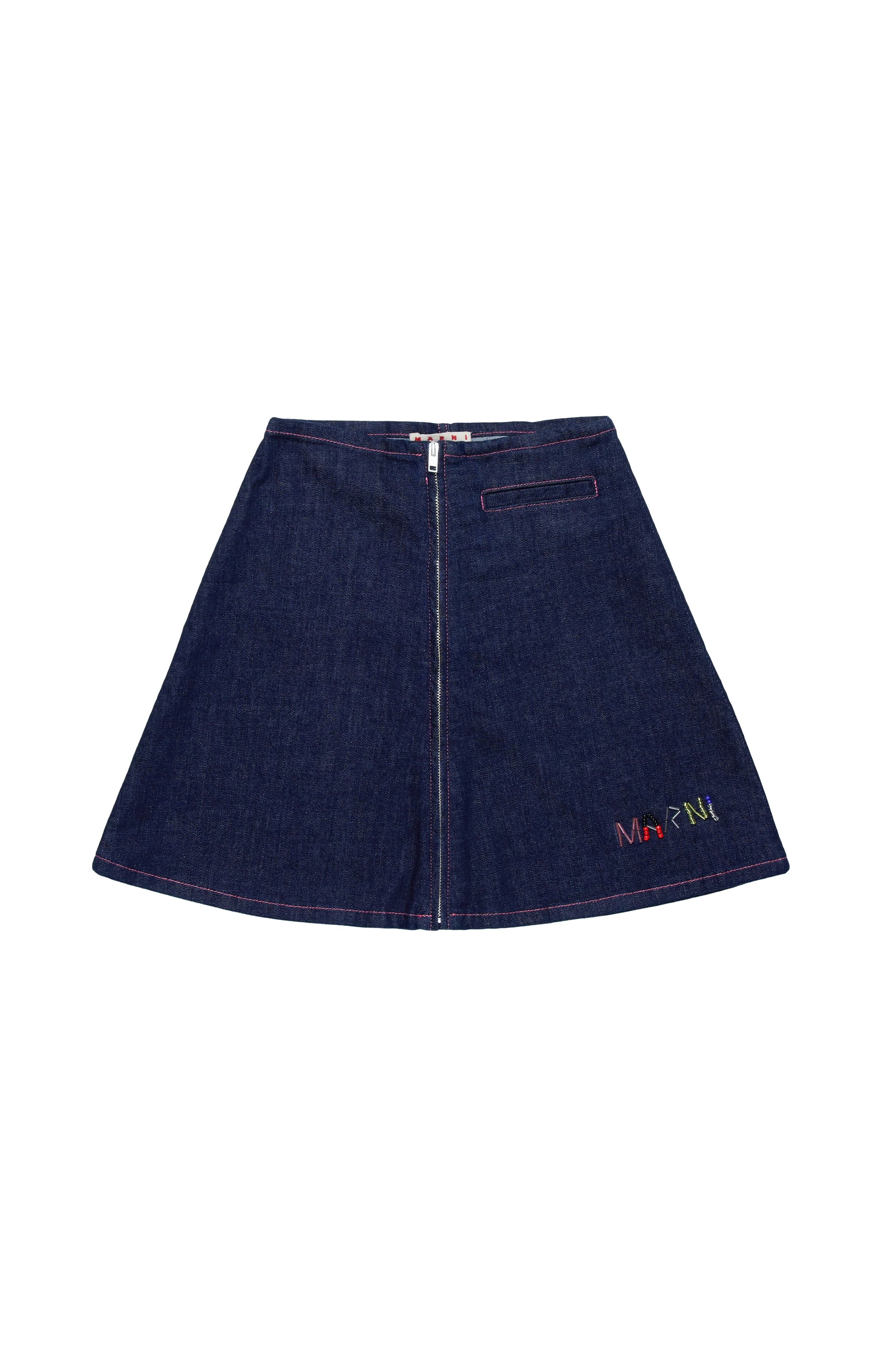 Jupe à zip en denim - Denim