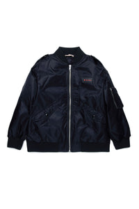 Zip bomber with patch - Black