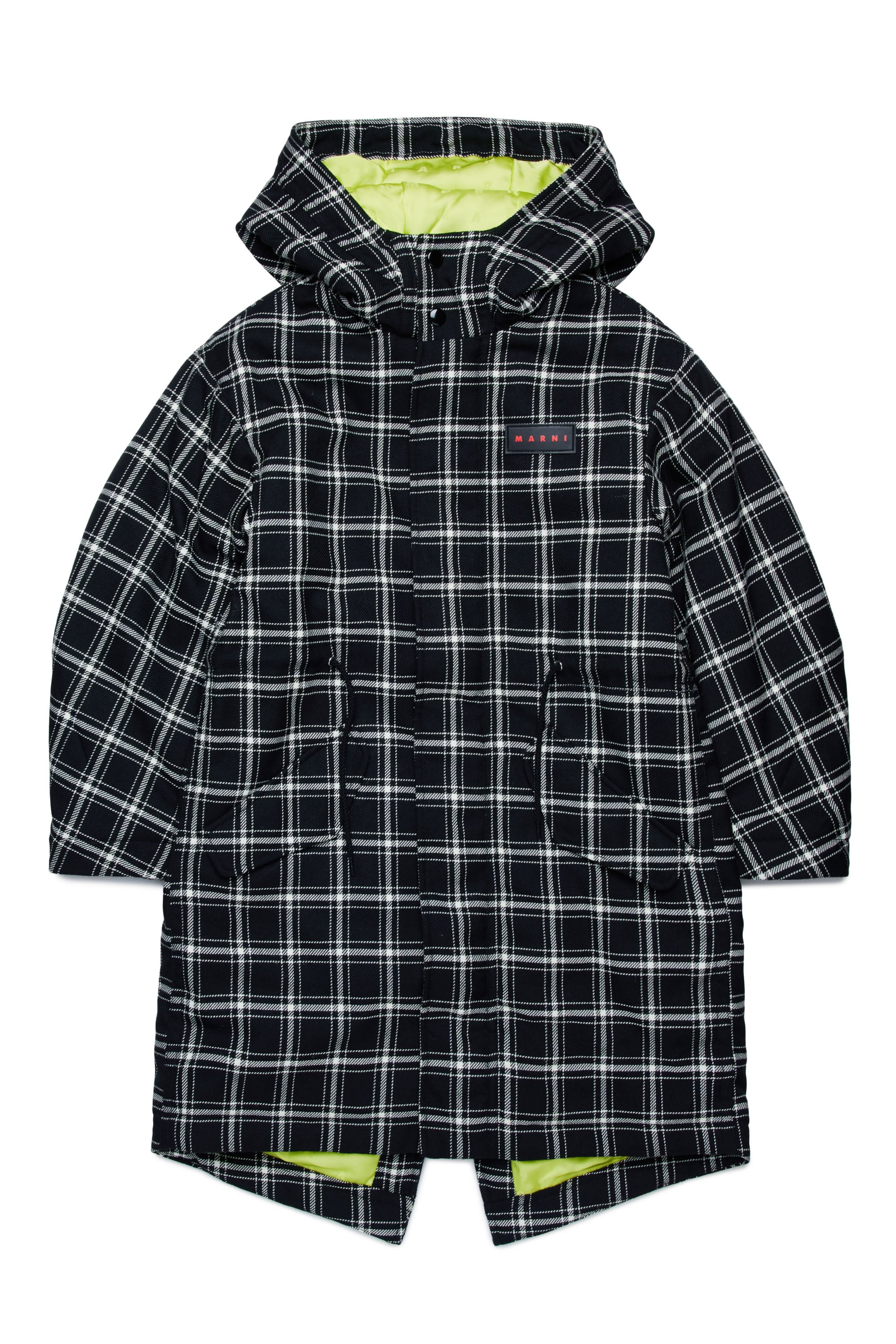 Parka à carreaux - Black