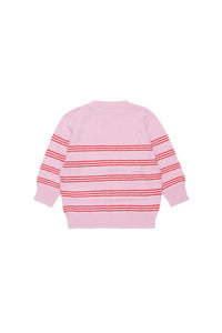 Pull à rayures en laine mélangée - Lilac Sachet