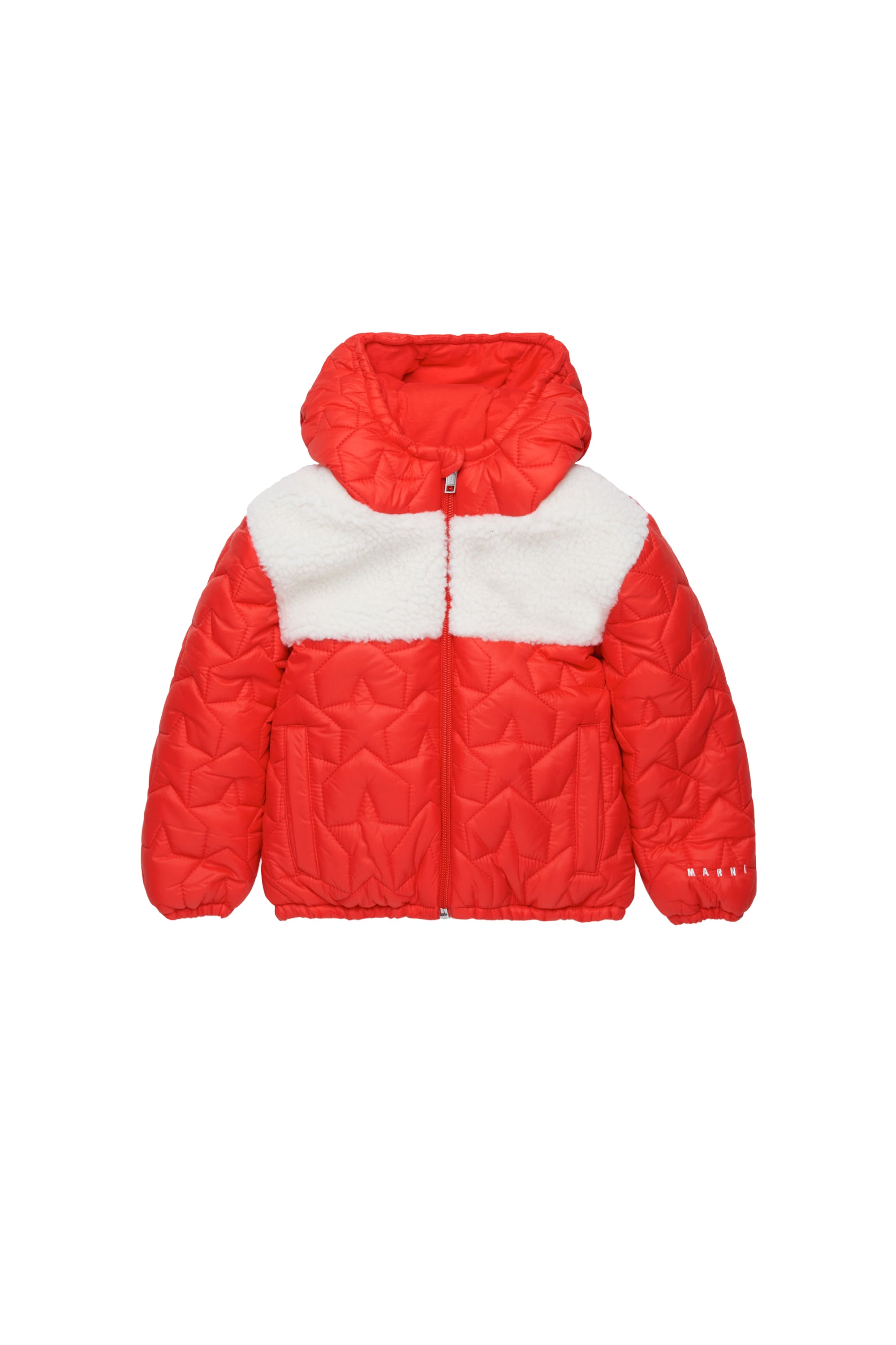 Hooded jacket - Bright Red