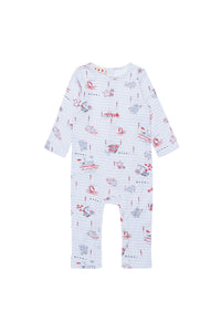 Printed jumpsuit - Medium Gray Melange