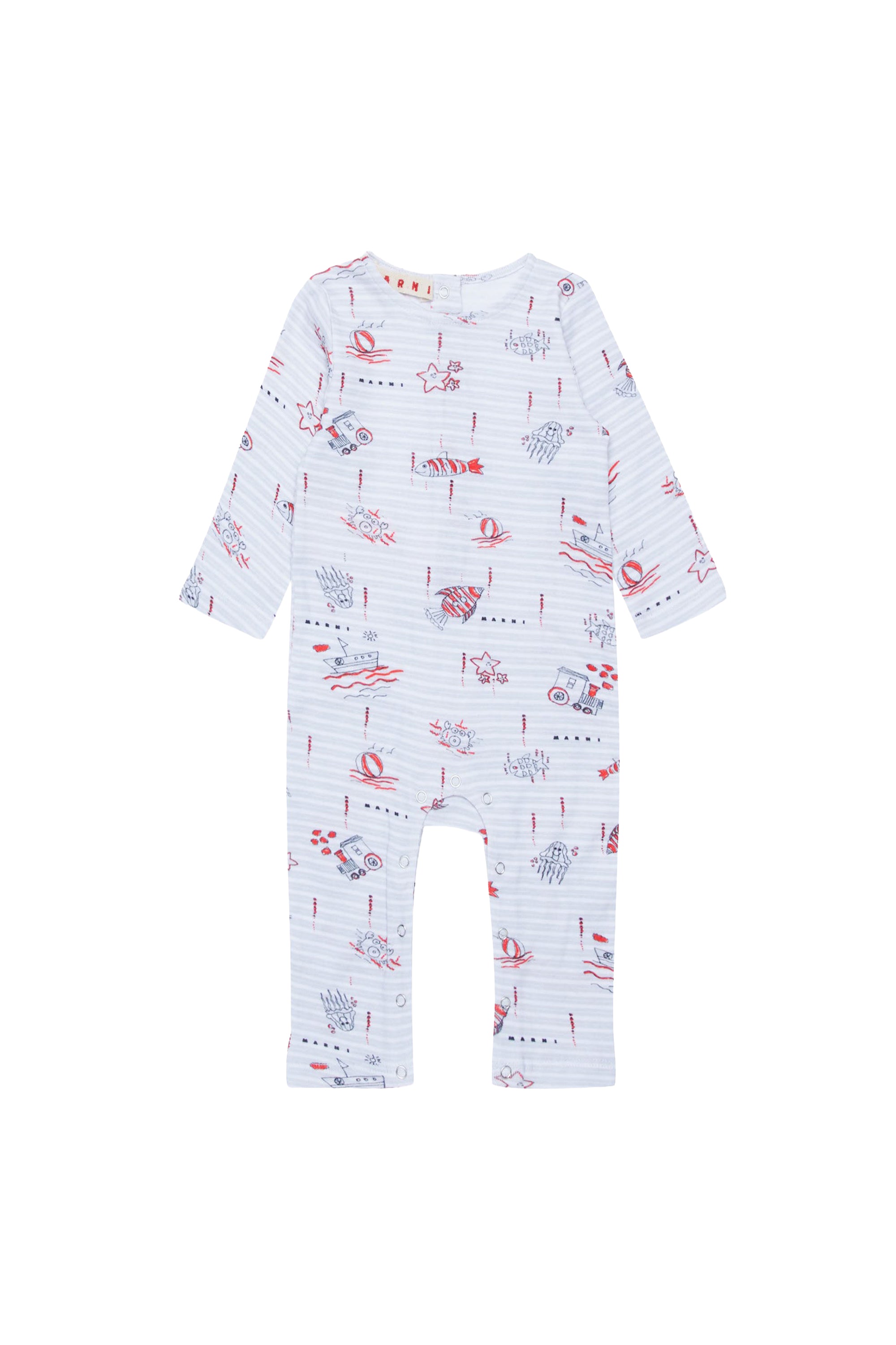 Printed jumpsuit - Medium Gray Melange