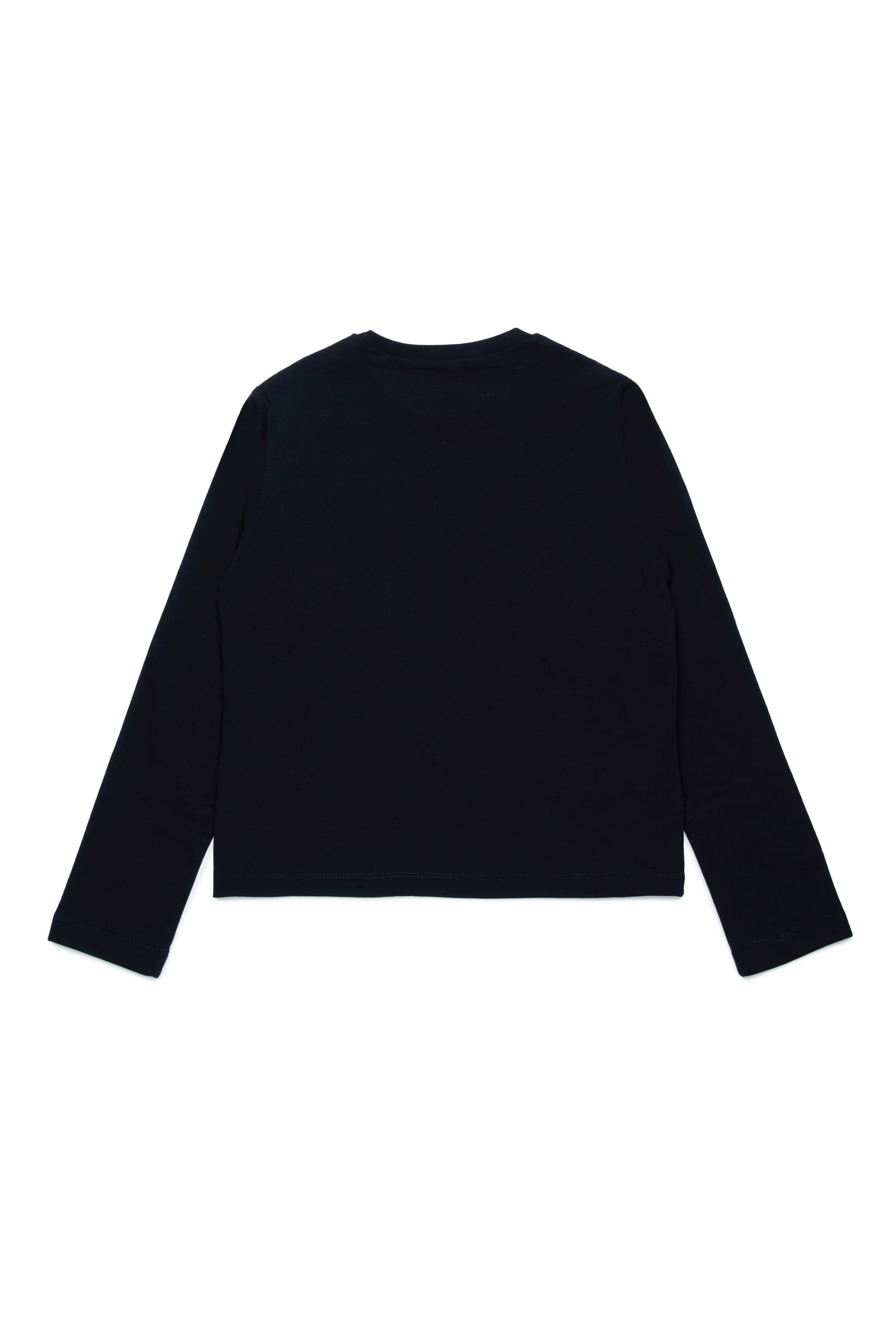 T-shirt à manches longues avec logo - Black