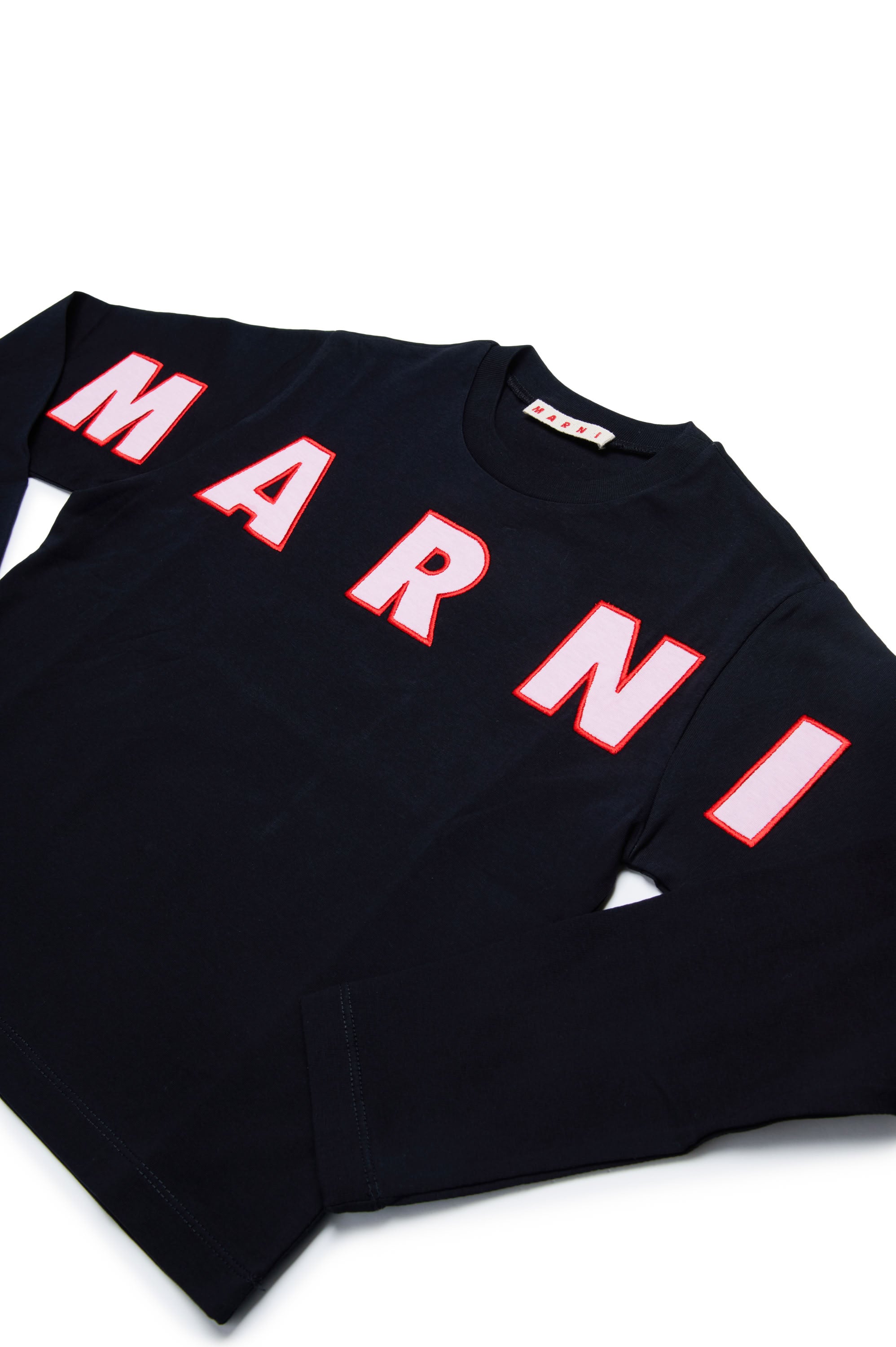 T-shirt à manches longues avec logo - Black