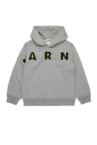 Sweat à capuche avec logo - Medium Gray Melange