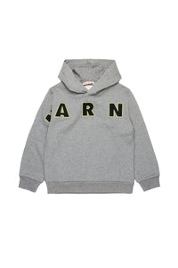 Sweat à capuche avec logo - Medium Gray Melange
