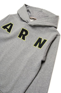 Sweat à capuche avec logo - Medium Gray Melange