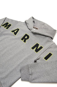 Sweat à capuche avec logo - Medium Gray Melange