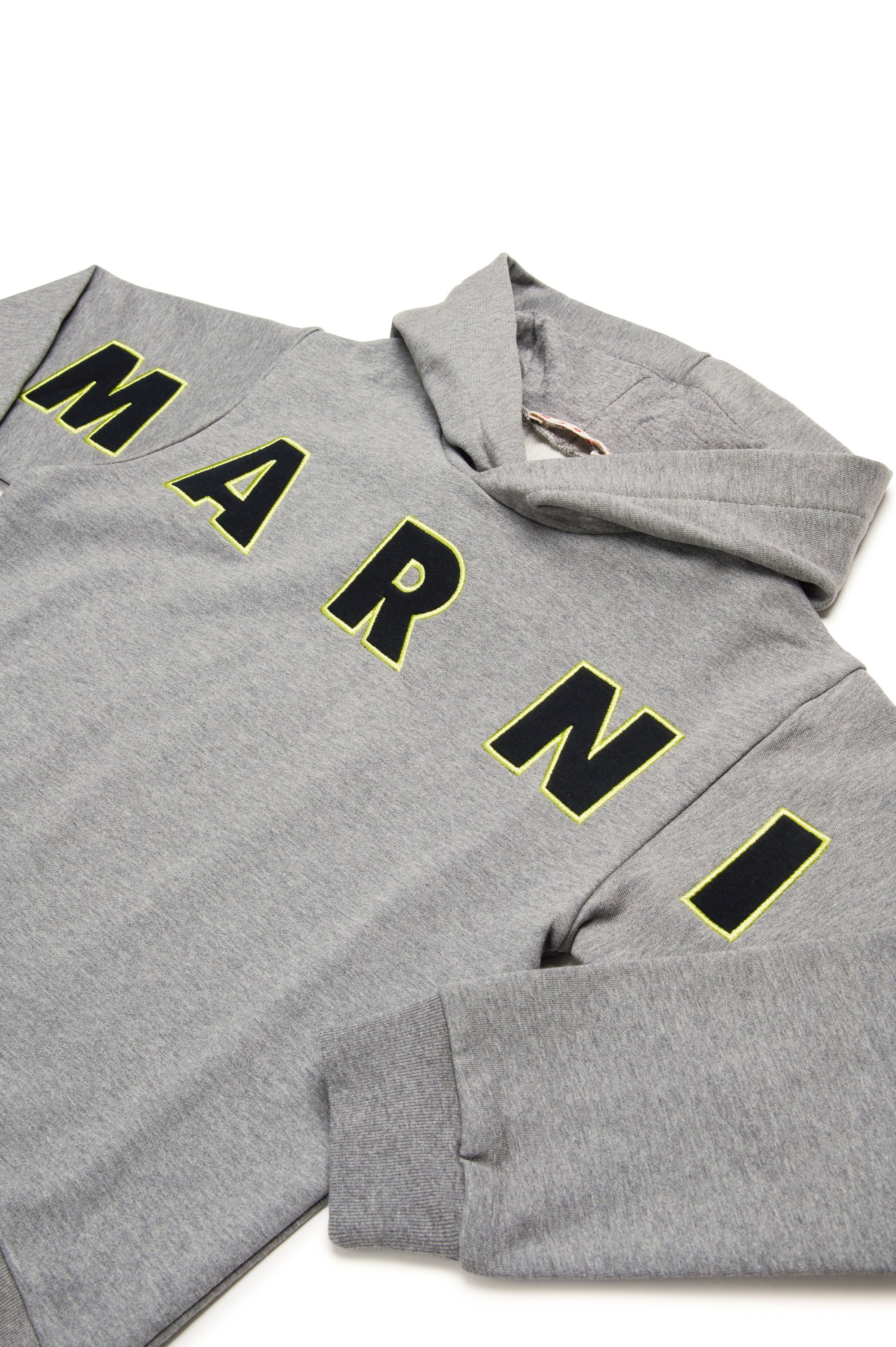 Sweat à capuche avec logo - Medium Gray Melange