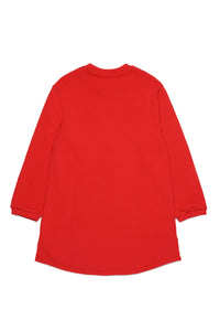 Print dress - Bright Red