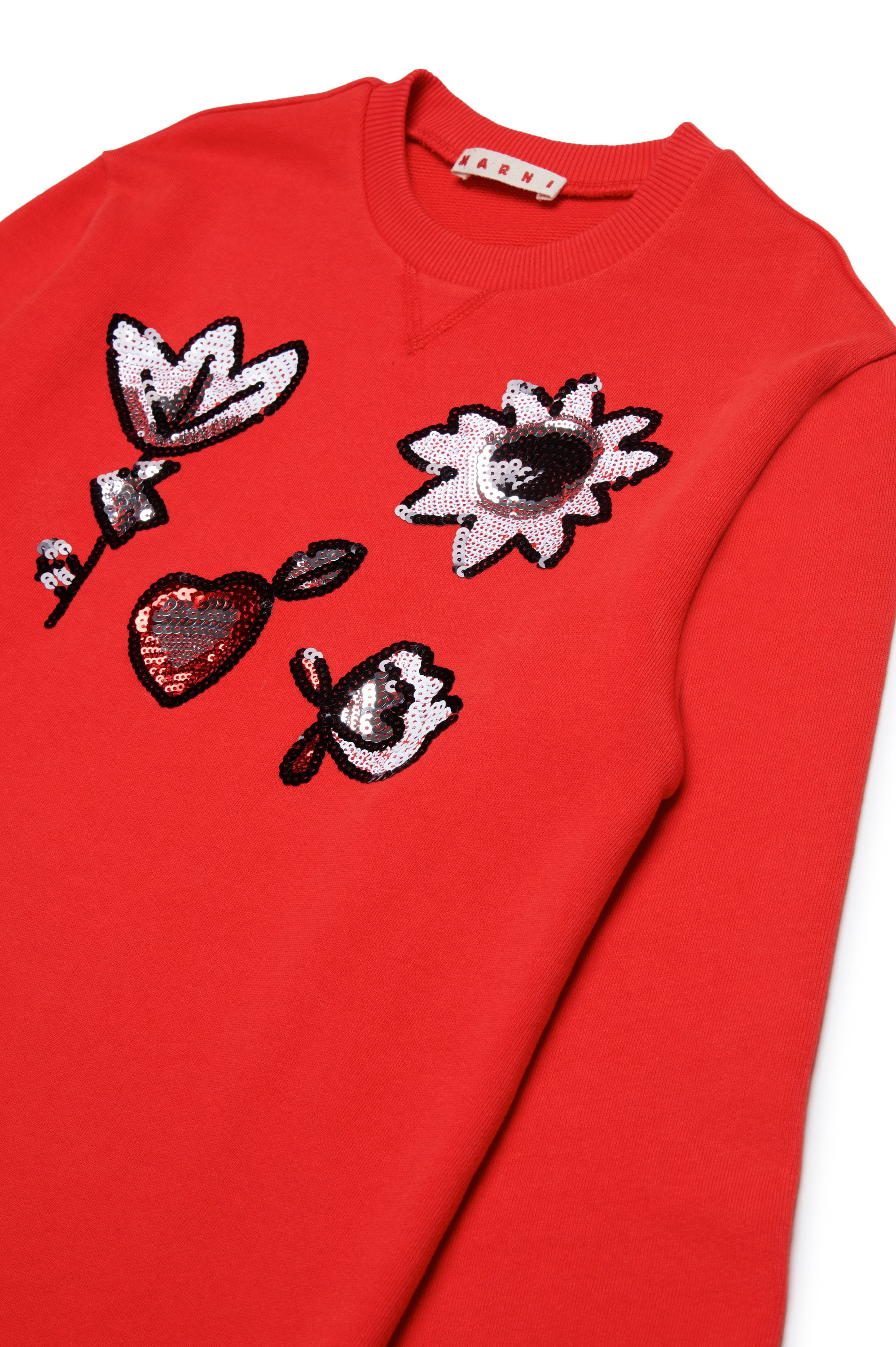 Print dress - Bright Red