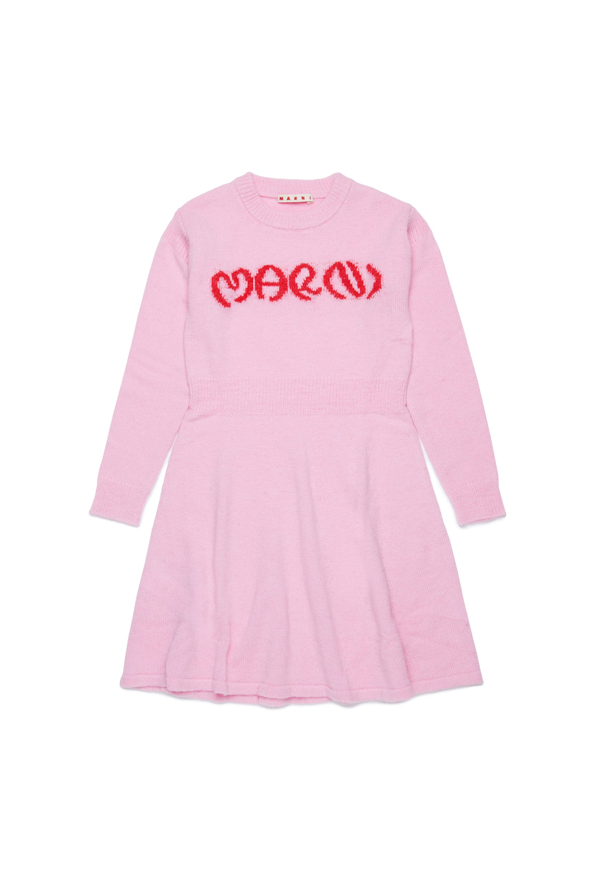 Flared wool dress - Lilac Sachet