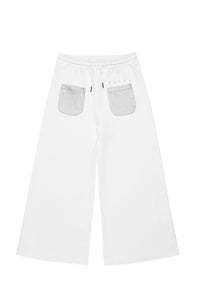 Flared sweatpants with pockets - Light Natural