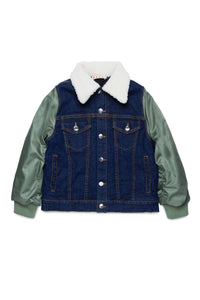 Two-tone denim jacket - Denim