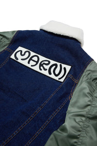 Two-tone denim jacket - Denim