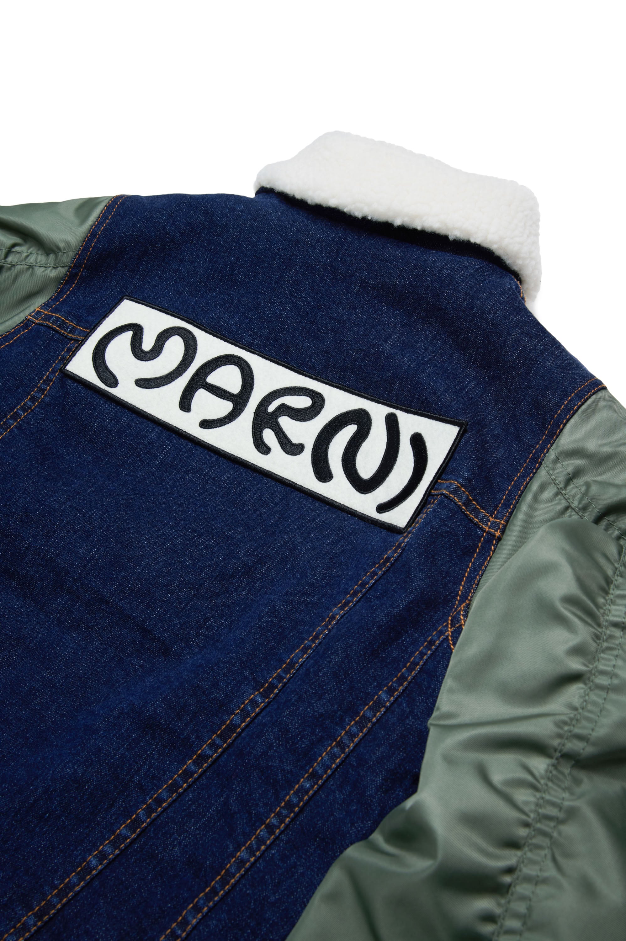 Two-tone denim jacket - Denim
