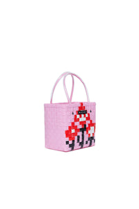 Sac Blossom à carreaux tressé - M Lilac Sacket