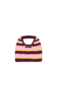 Jacquard print bag - Pink & Yellow