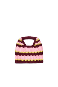 Jacquard print bag - Pink & Yellow