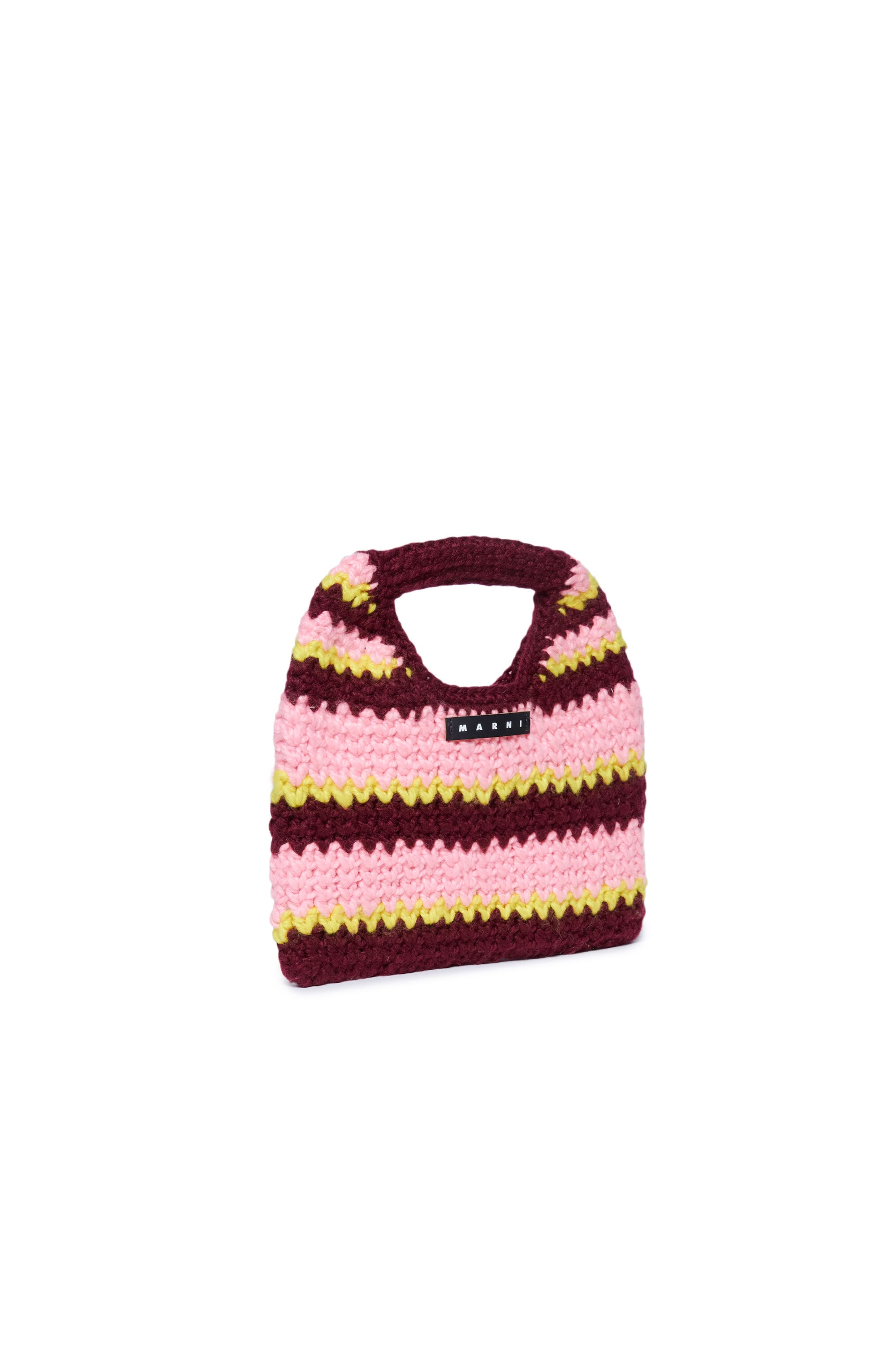 Jacquard print bag - Pink & Yellow