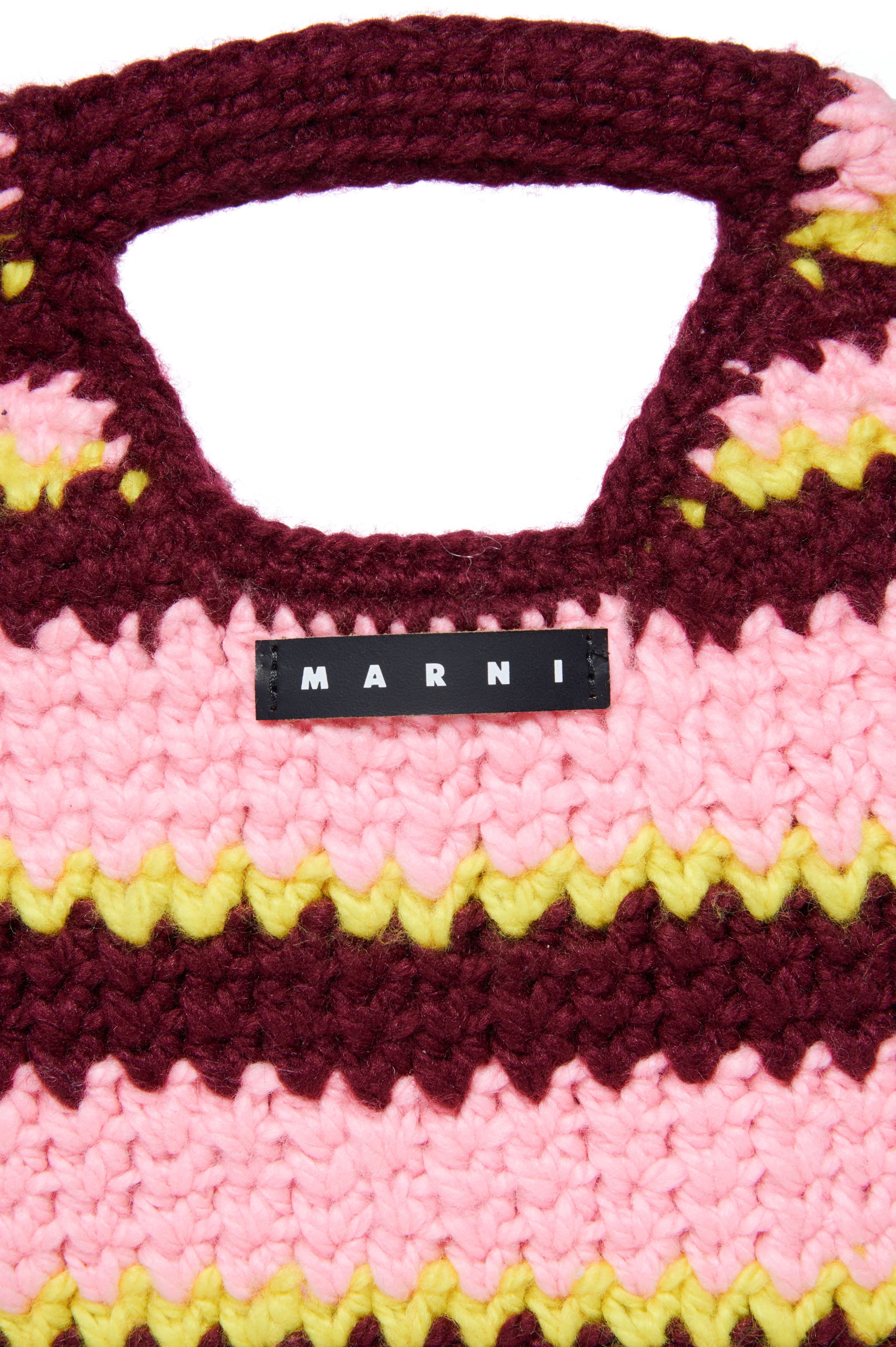 Jacquard print bag - Pink & Yellow