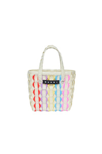 Braided check Pastry bag - Natural & Multicolor