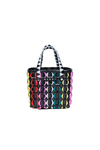 Braided check Pastry bag - M Black & Multicolor