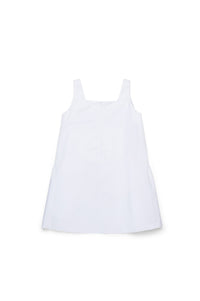 Robe évasée avec logo - White