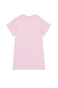 Dress with printed logo - Soft Pink