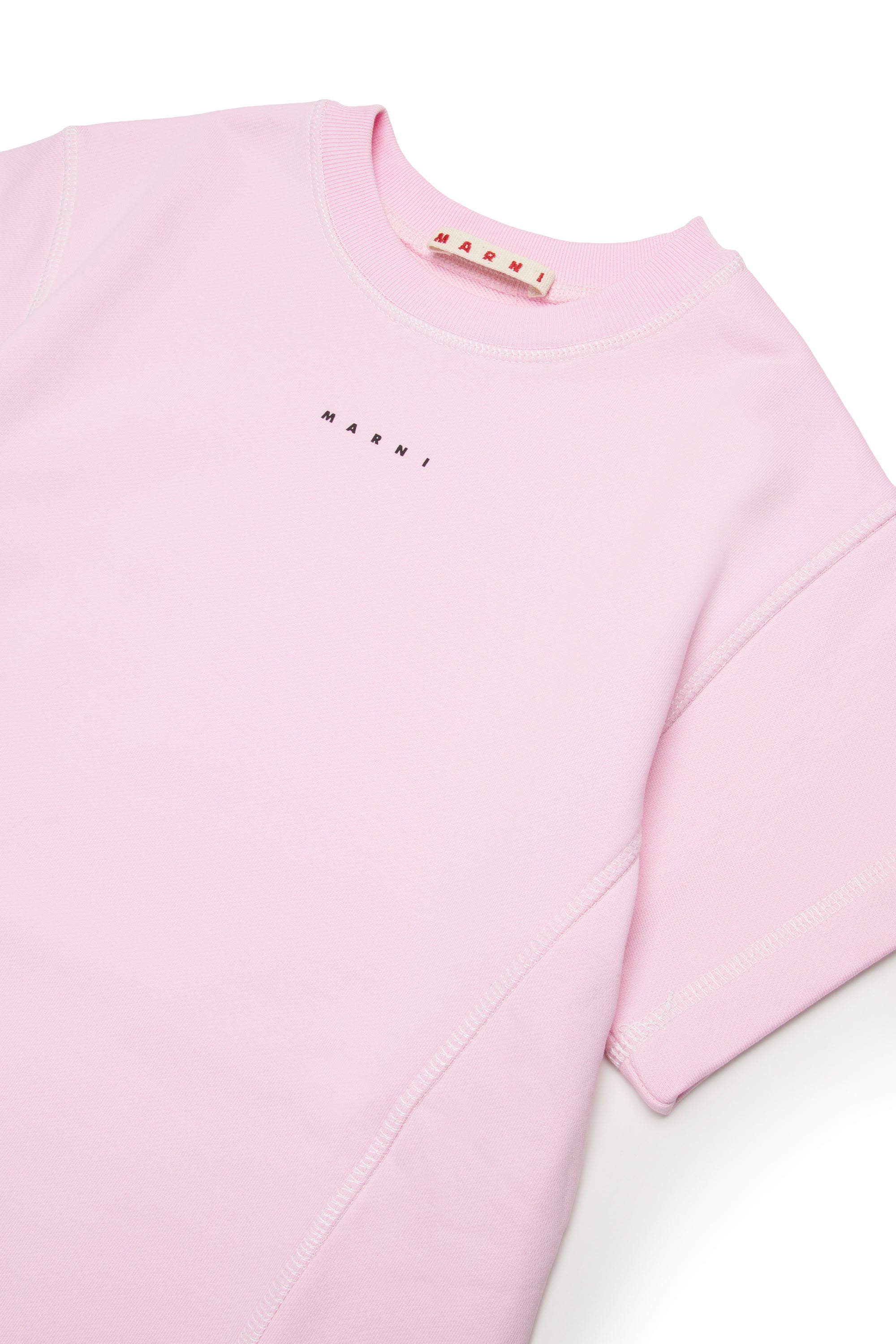 Dress with printed logo - Soft Pink