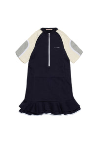 Short flared dress - Blue Navy