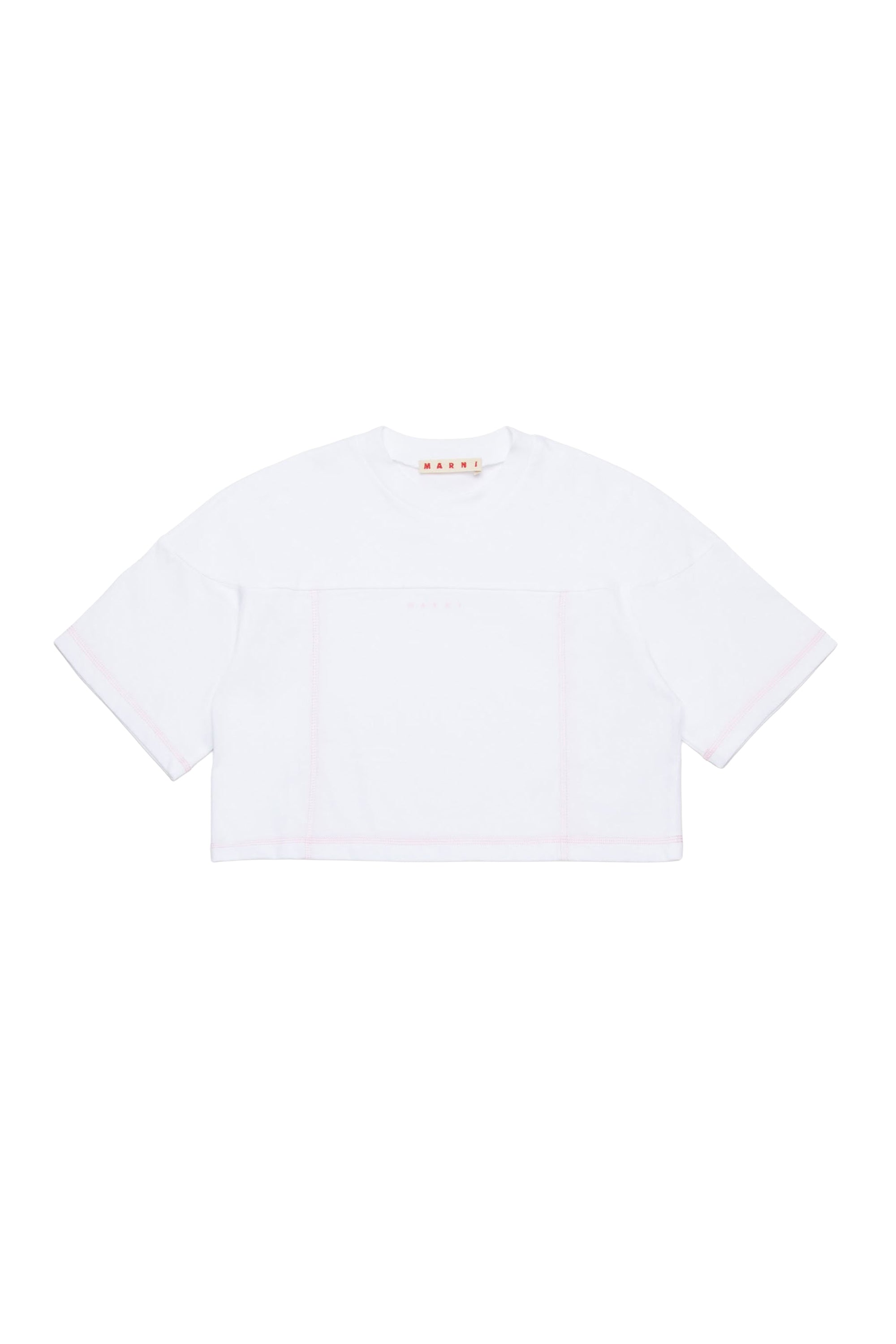 T-shirt with stitching - White
