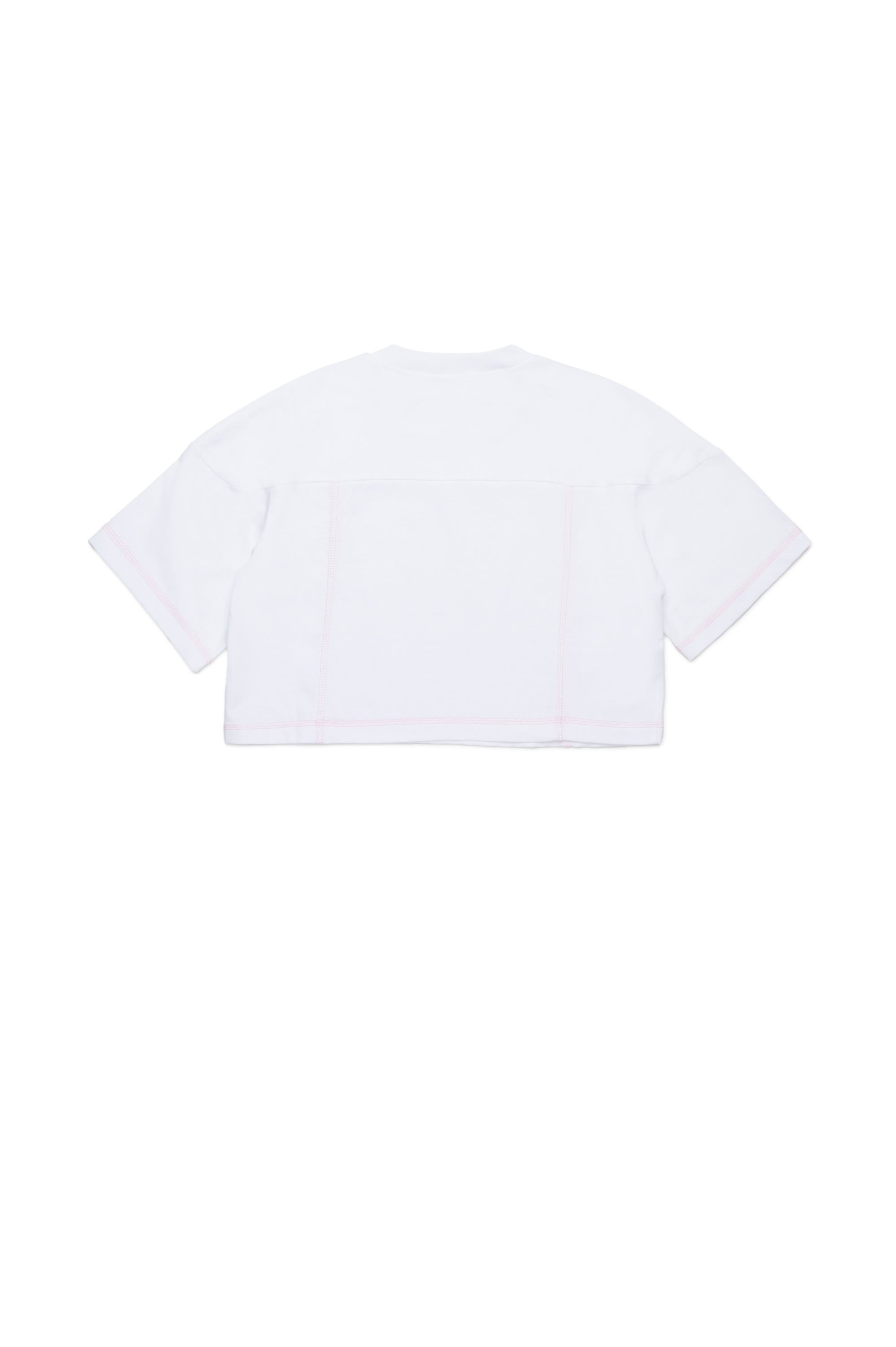 T-shirt with stitching - White
