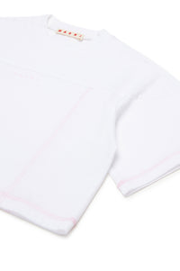 T-shirt with stitching - White