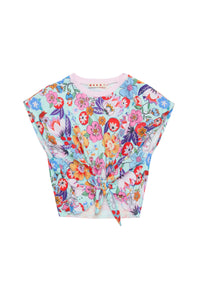 T-shirt noué à imprimé - Sea Paradise