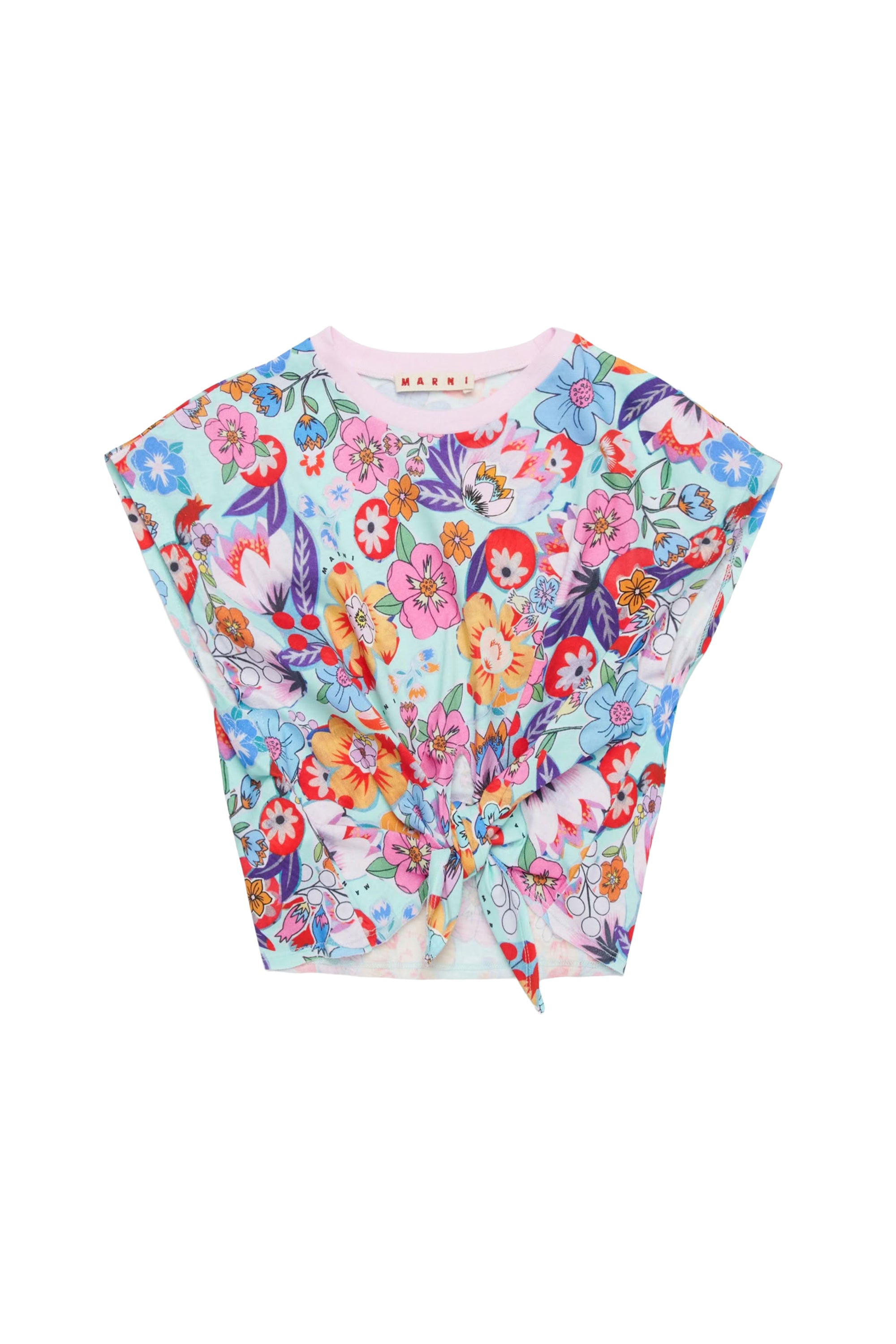 T-shirt noué à imprimé - Sea Paradise